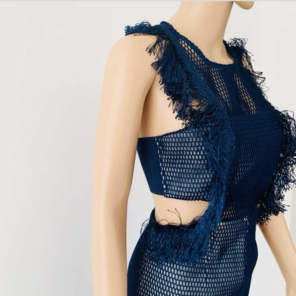 Caribbean Queen Blue Mesh Dress - Picture 11 of 16